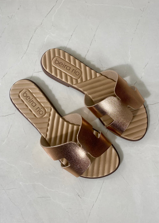 Beira Rio Sandal Rose Gold