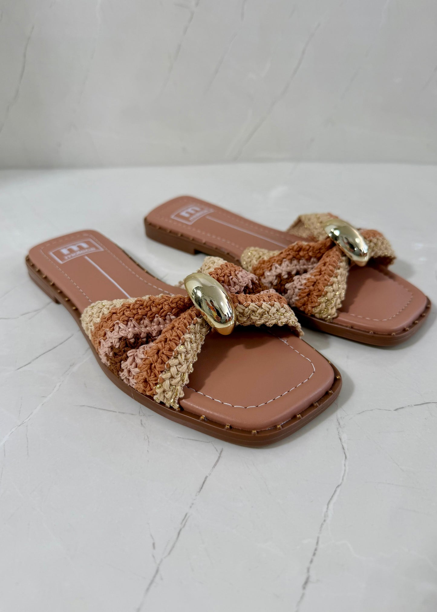 Moleca Tira Sandal Flats Multi nude