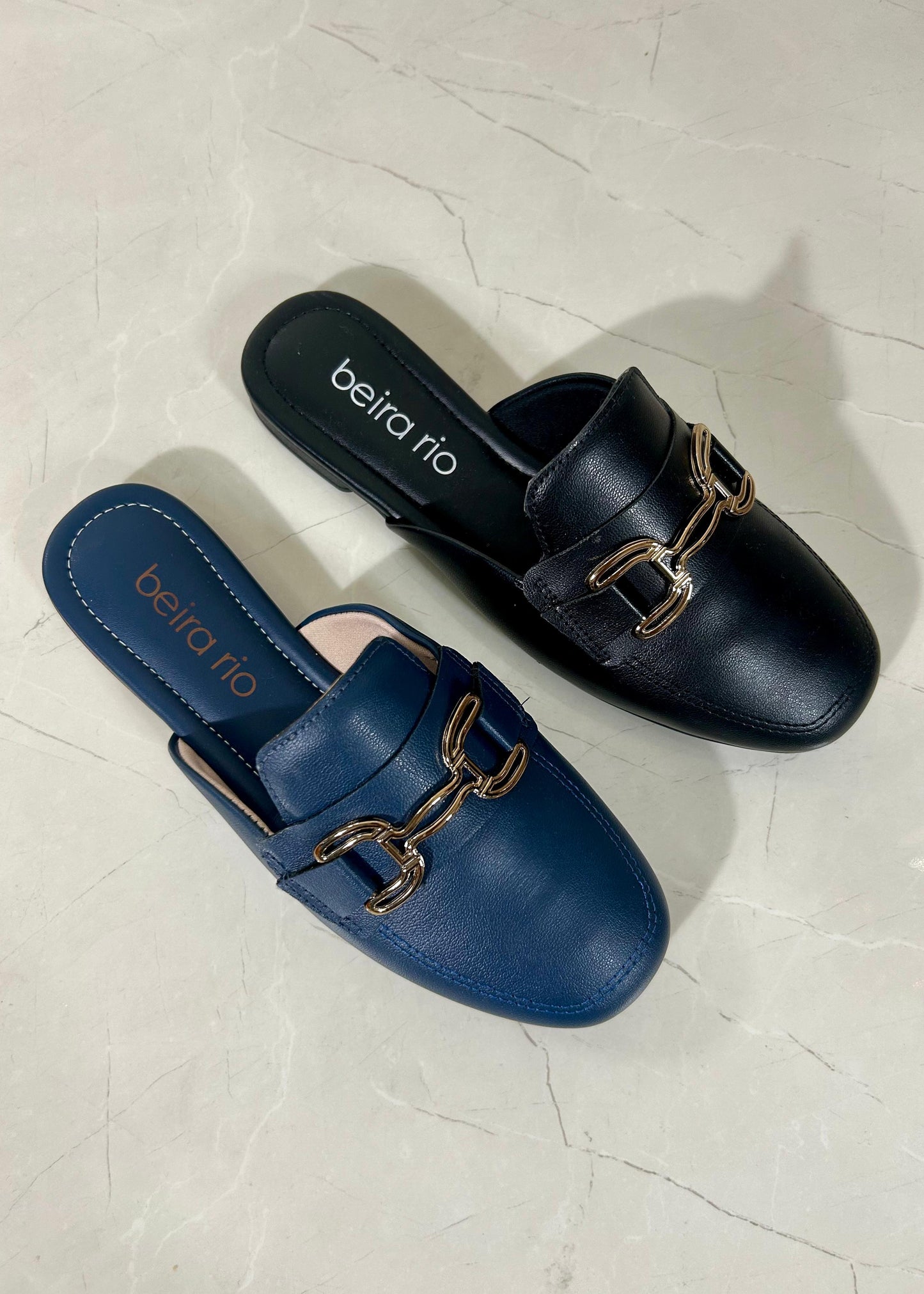 Beira Rio mocasín abierto Black