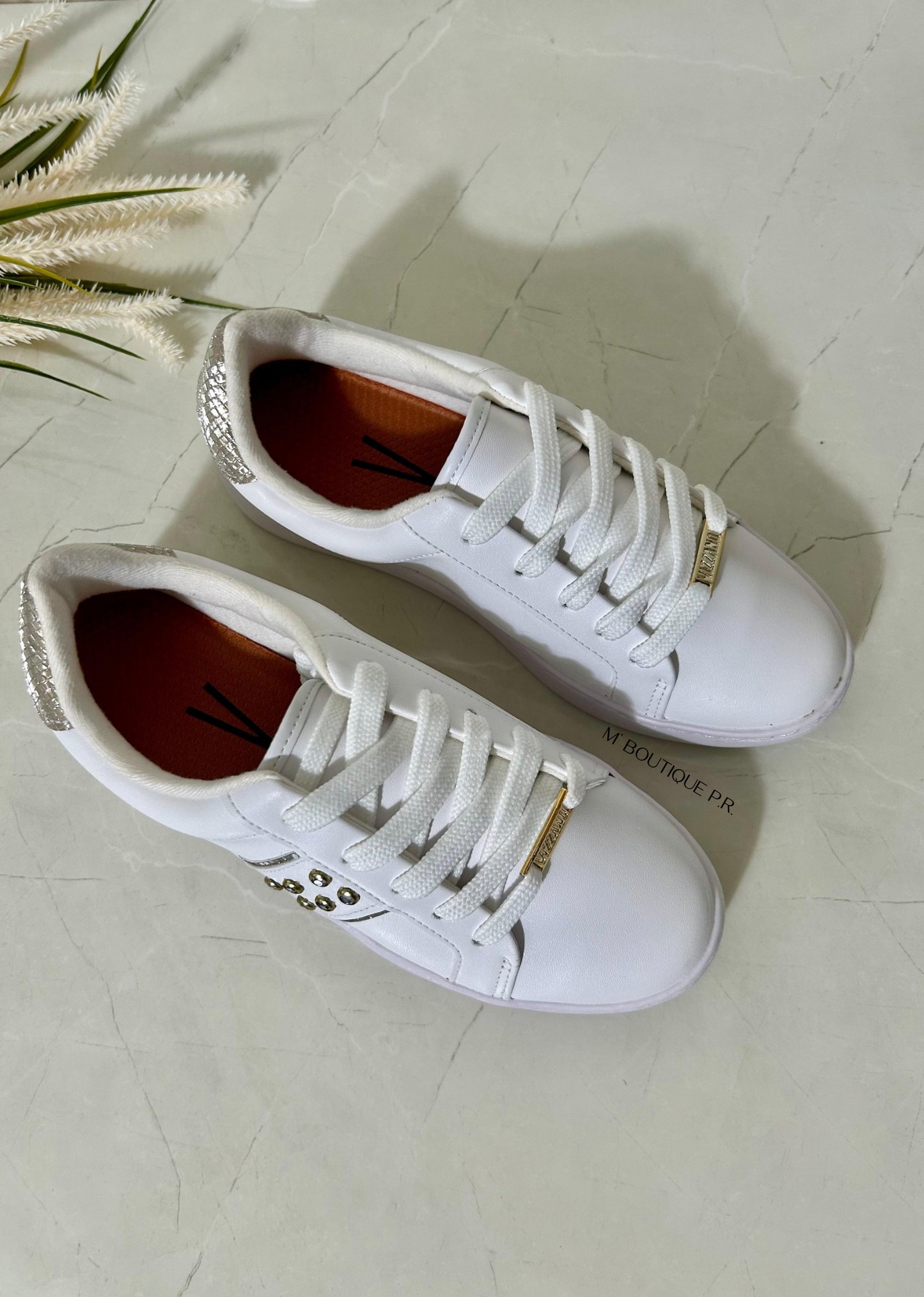 Vizzano White & Gold Sneakers