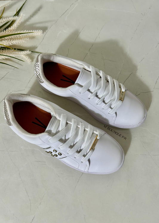 Vizzano White & Gold Sneakers