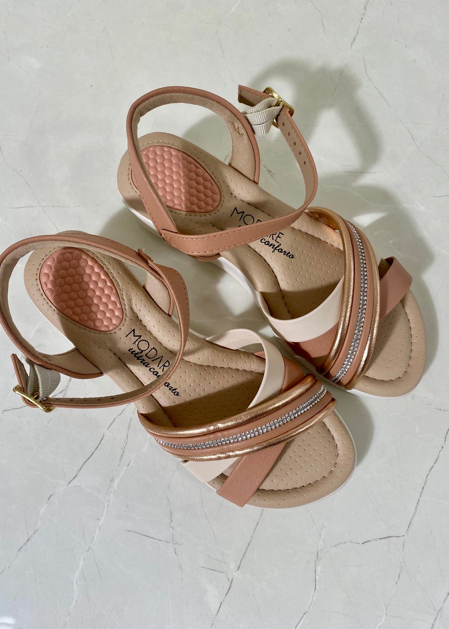 Modare Sandal Rhinestone Nude