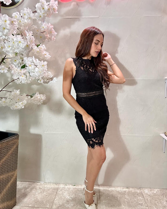 Black Elegant Short Dress