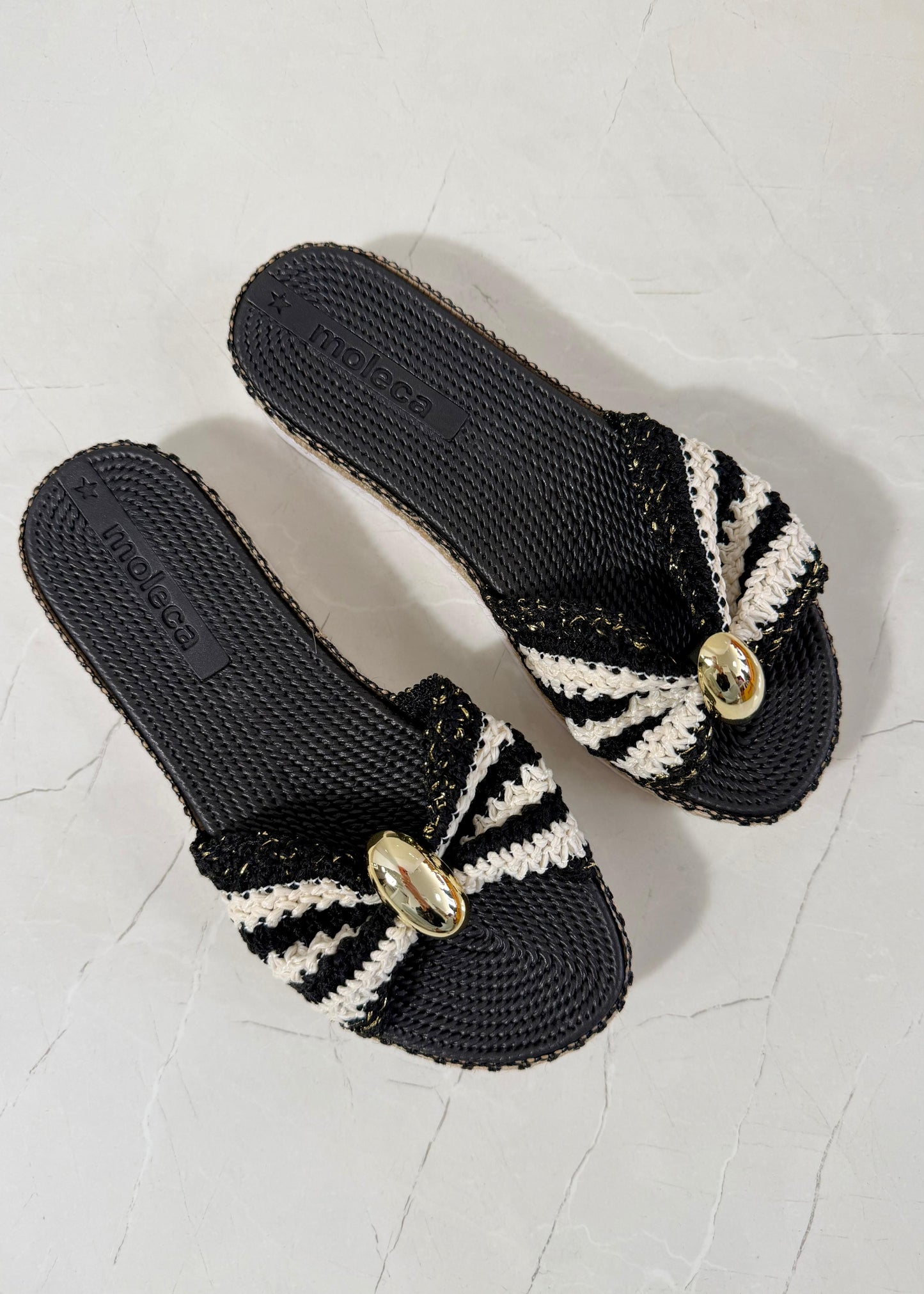 Moleca Tira Sandal Multi Black