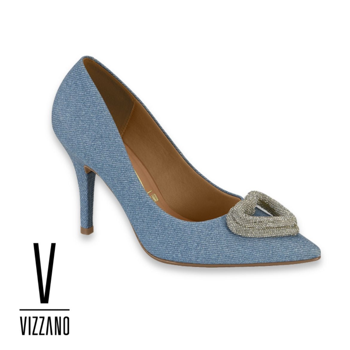 Vizzano Tecido Jean Glam Claro