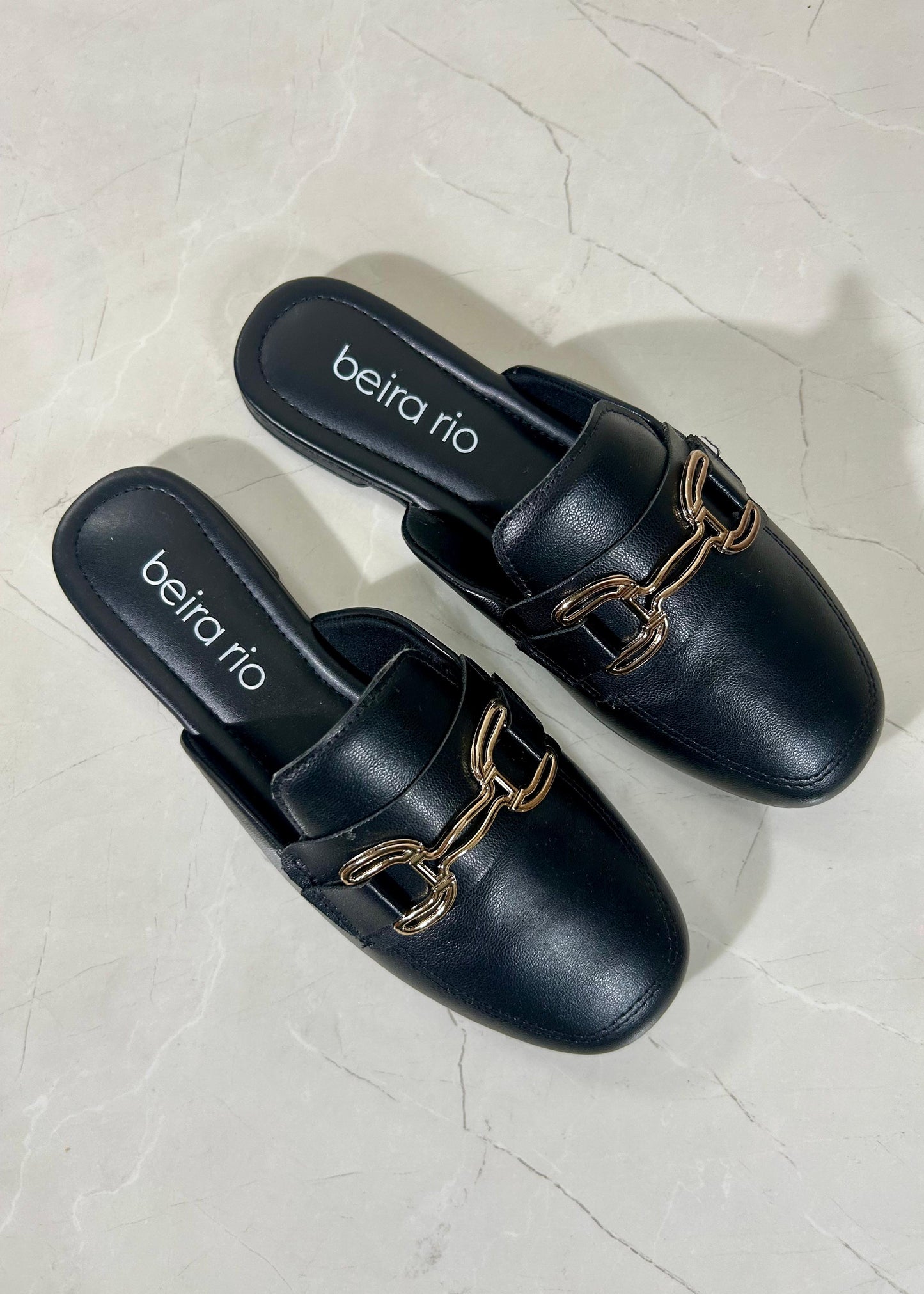 Beira Rio mocasín abierto Black