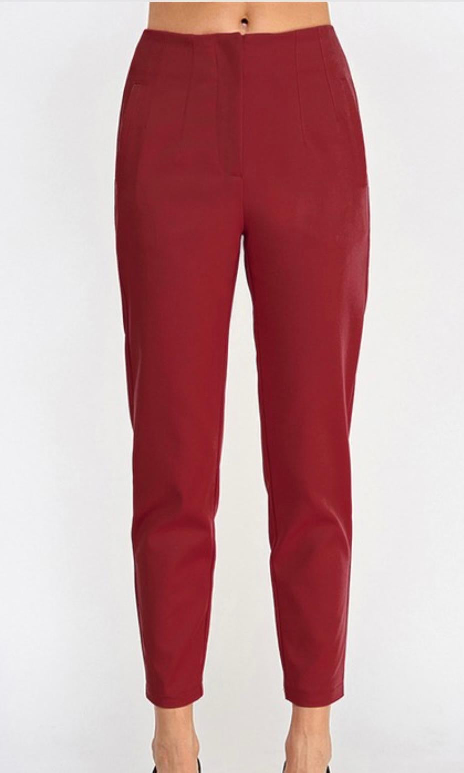 Pantalón Tipo Zara Burgundy