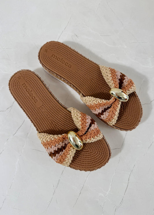 Moleca Tira Sandal Multi Nude