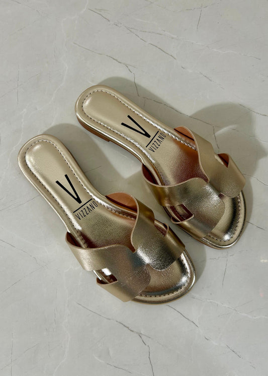 Vizzano Sandal Flats Dorada