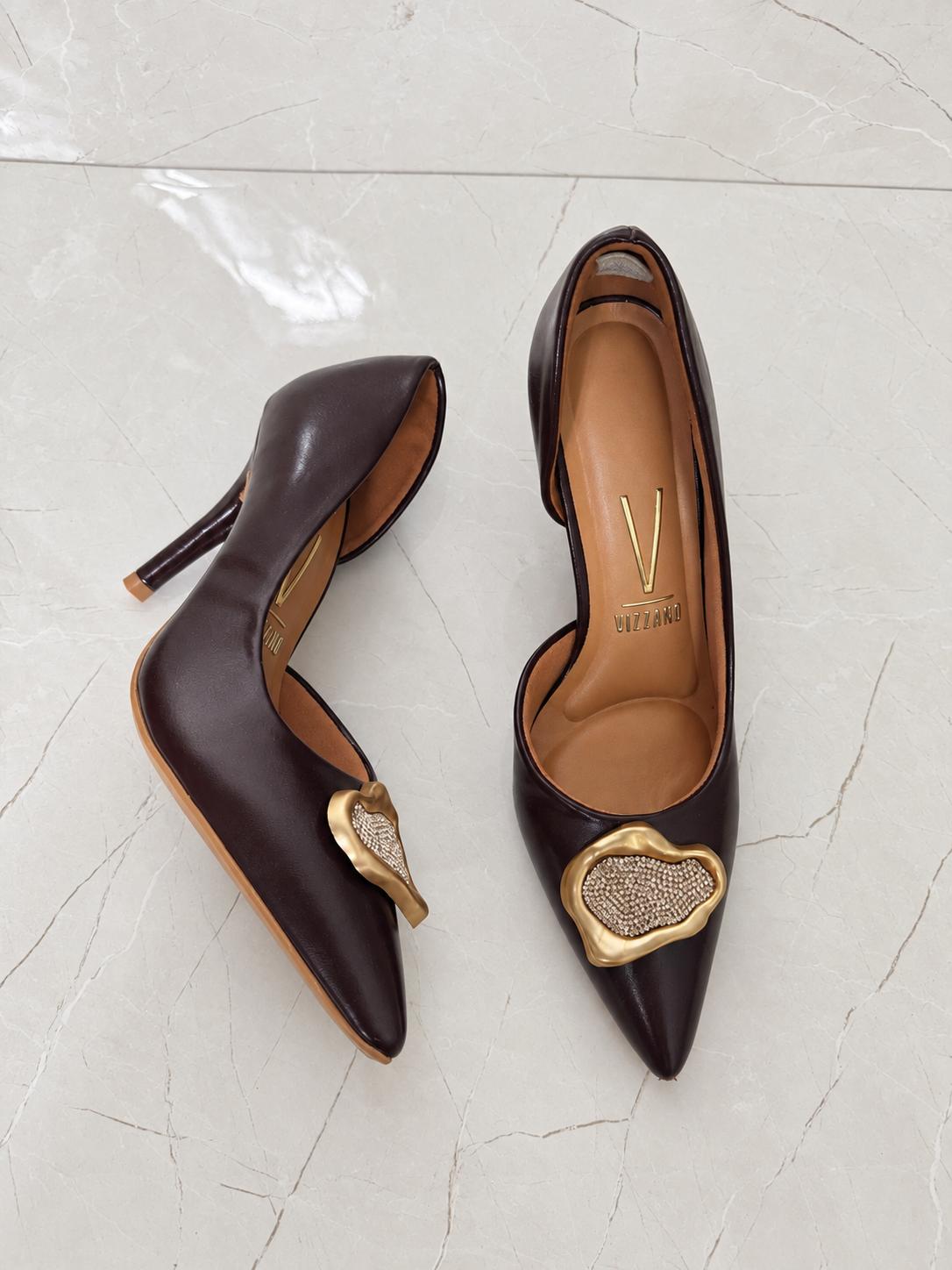 Vizzano alto Glow Brown chapa dorada