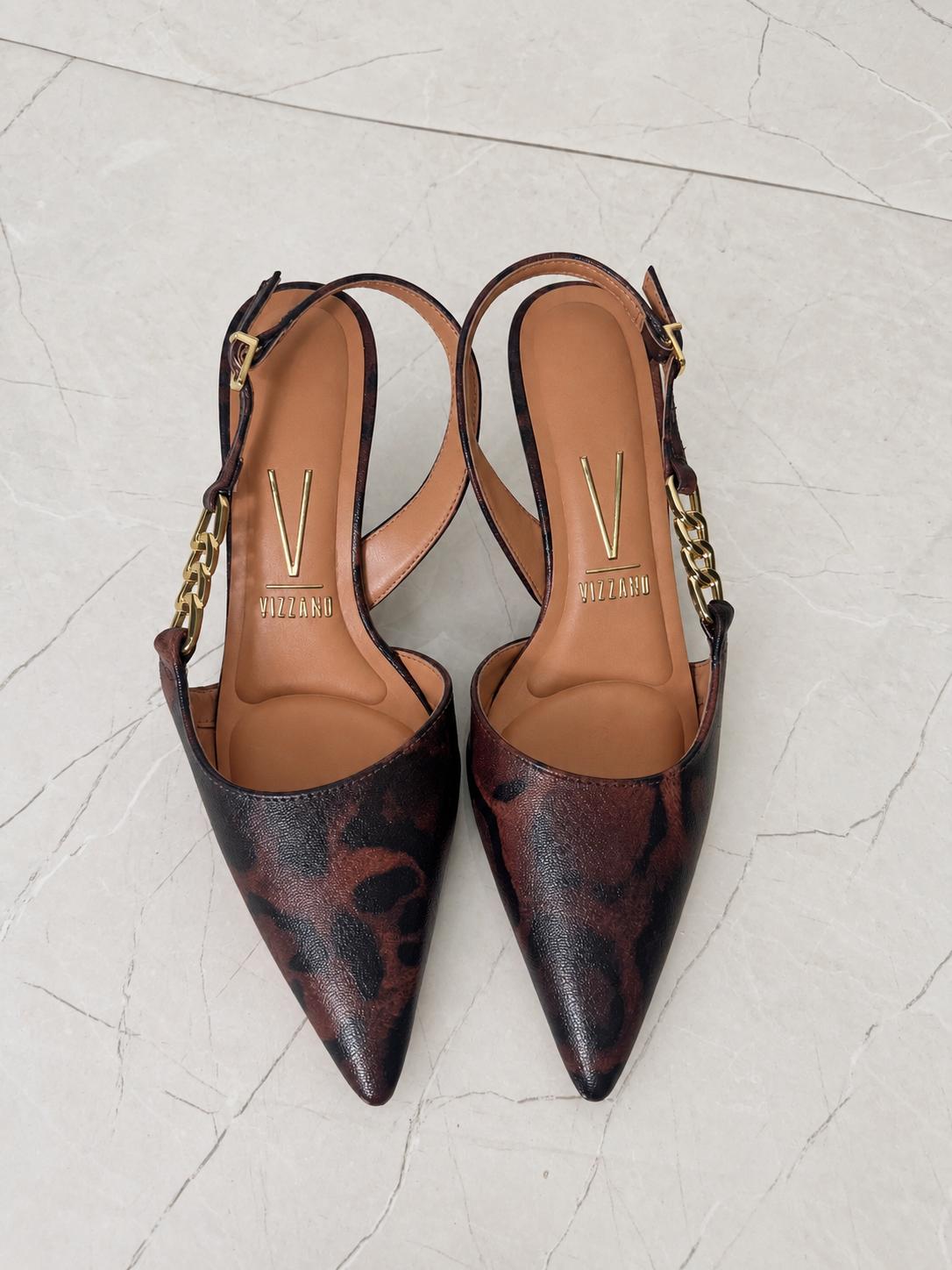 Vizzano intermedio Gold chains animal print